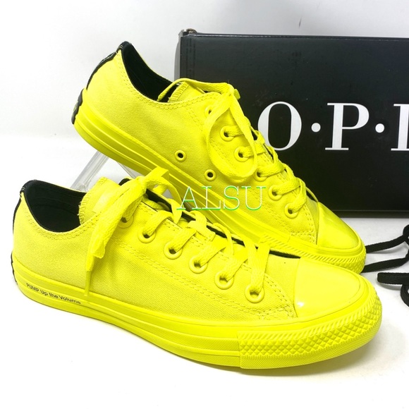 Converse x OPI Ctas Low Canvas Zink Yellow Women’s - Picture 11 of 12